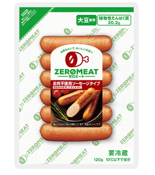 大塚食品「ZEROMEAT（ゼロミート）ソーセージタイプ」の商品画像