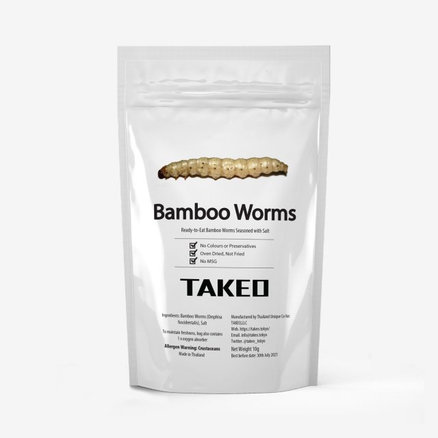 TAKEOのおすすめ食用バンブーワーム（タケムシ）商品 スナック